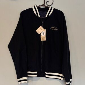 Scotch & Soda riverside bomber Jacket with White Stripes